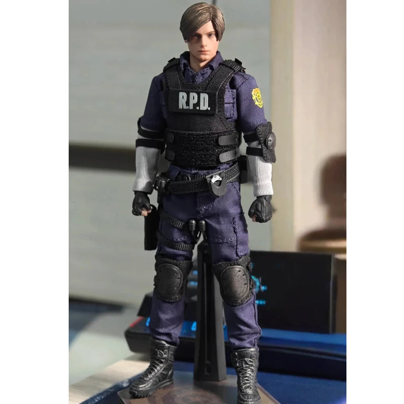 Leon Kennedy 1/12 Scale Collectible Action Figure Rpd Police Officer Full Set Men Soldier Dolls Body Birthday Gift In Stock