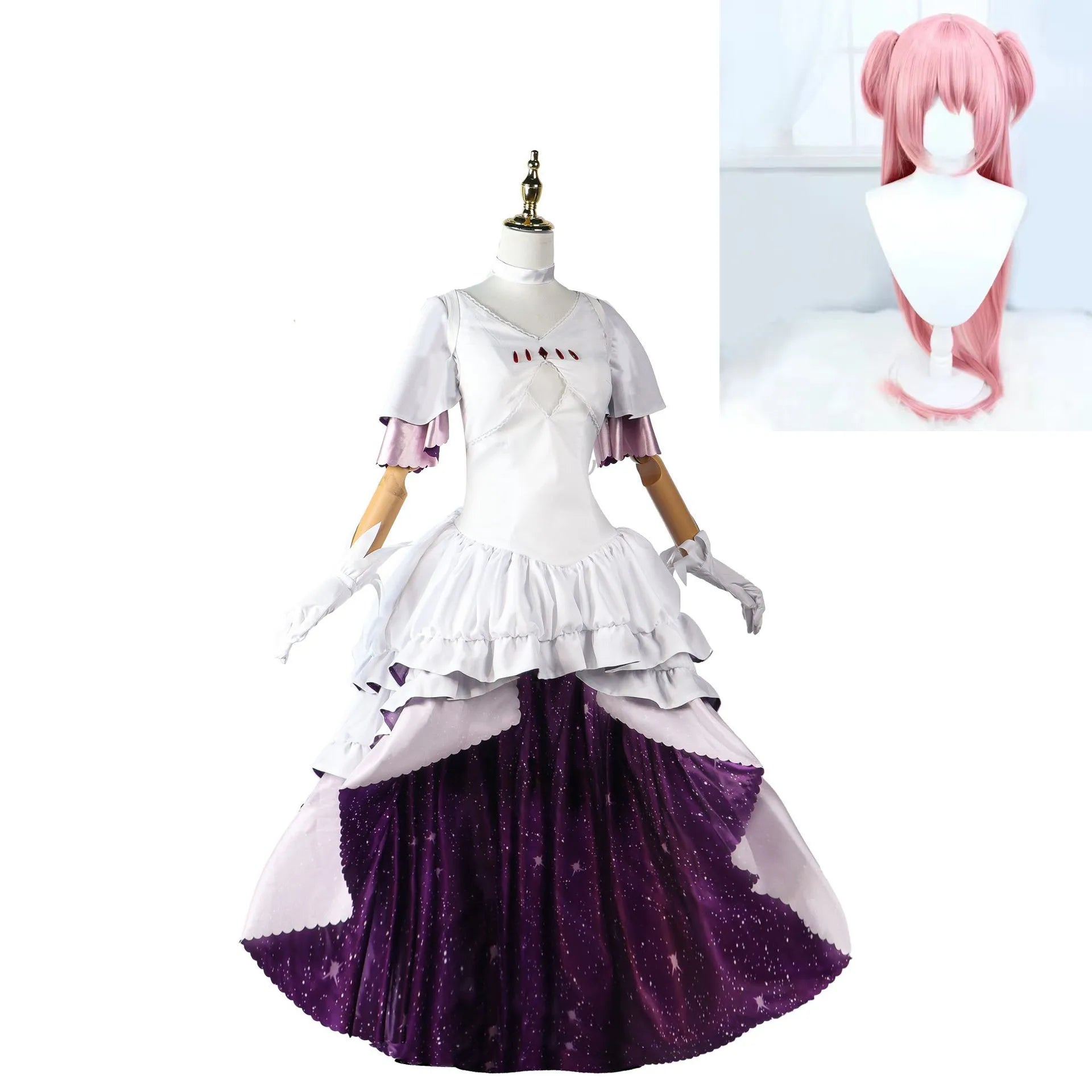 Anime Puella Magi Madoka Magica Figure Kaname Madoka Cosplay Costume Women Girl Arutimetto Madoka Cos Halloween Party Gifts