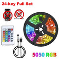 Bluetooth USB 5V RGB LED Streifen Licht 5050 Controller 1M 2M 3M 4M 5M Flexible diode Lampe Band Lichter TV Hintergrund Beleuchtung