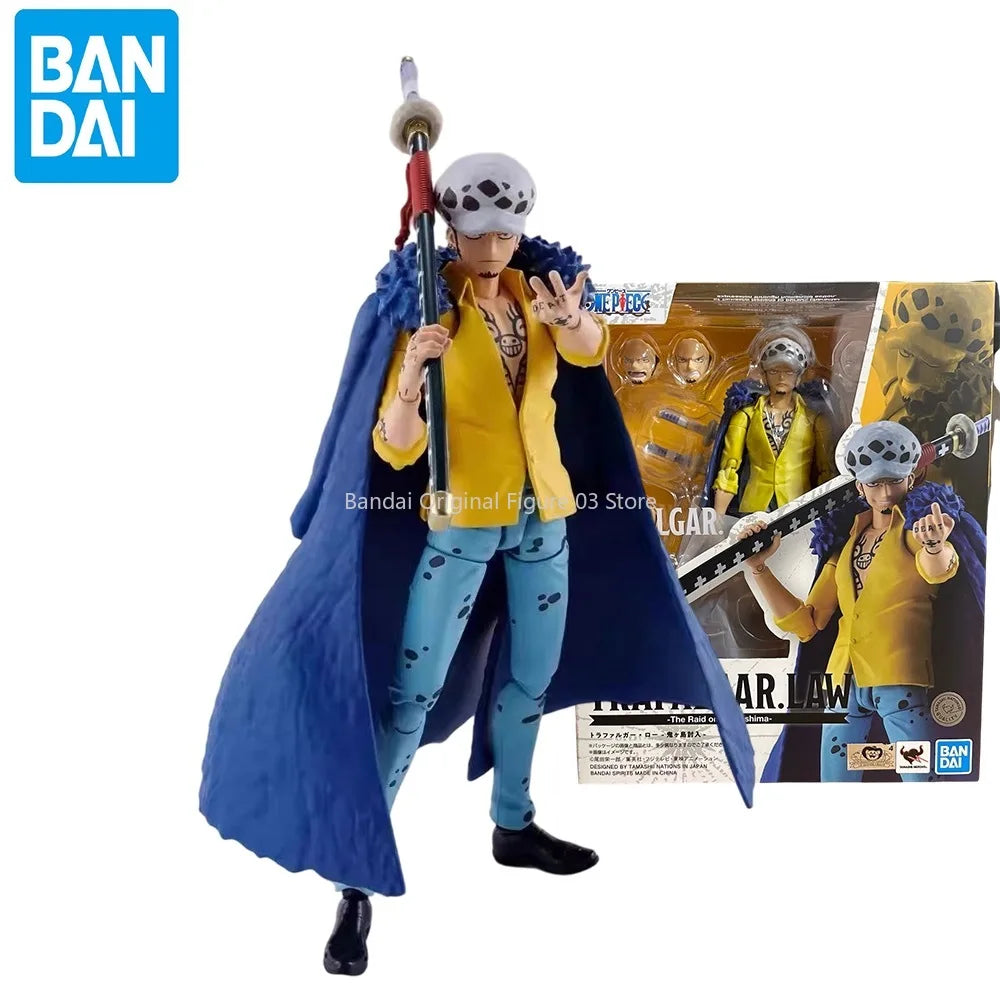 Original One Piece SHFiguarts Trafalgar Law Figur Der Überfall auf Onigashima Actionfigur PVC Sammlermodell Spielzeug