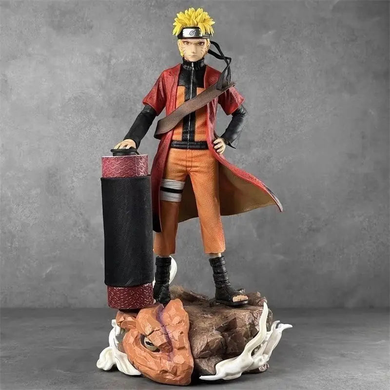 Anime NARUTO Figuren Uzumaki Naruto Uchiha Sasuke PVC Figuren Modell Manga Hokage Bausätze Spielzeug Ornamente ACG Sammlung Geschenk