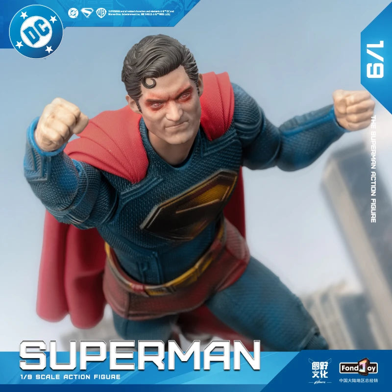 IN STOCK 2025 Fondjoy Battle Damaged Superman Action Figure David Corenswet 1/9 New Superman Figure Pvc Joint Movable