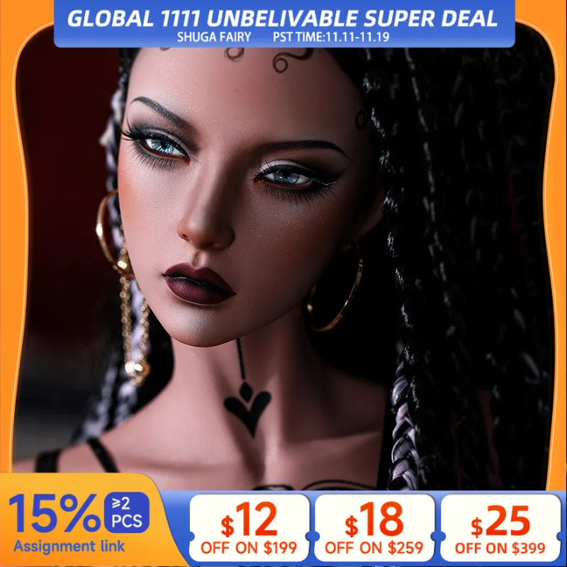 Shuga Fairy Martha 1/3 Doll BJD Girls Body Fashion Doll Gift Resin Toys Female Body Ball Jointed Doll Dropshipping 2021