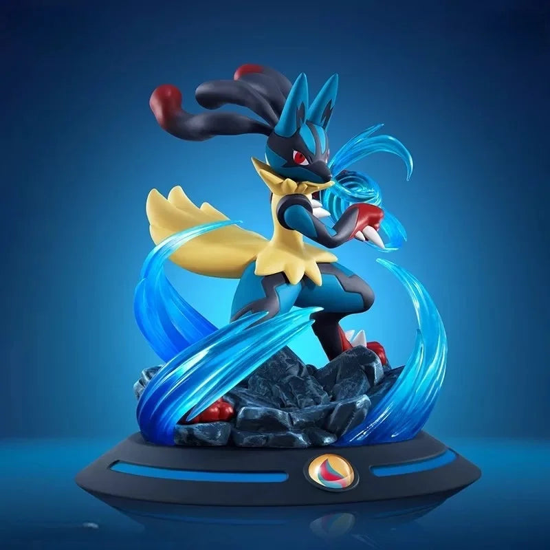 Pokemon Anime Action Figures Mega Lucario Funism Original Genuine Home Model Figurine Desktop Collect Ornaments Toy Gift