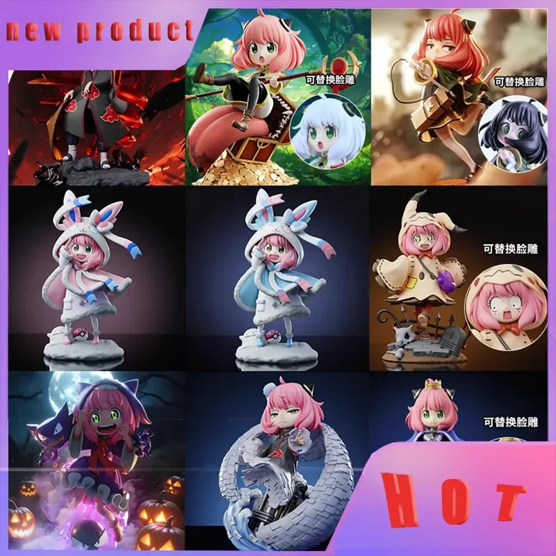 Spy×Family Anya Action Figure Collectible Anime Handmade Customizable Pvc Toy Baibian Popular Cos Series Stock Available