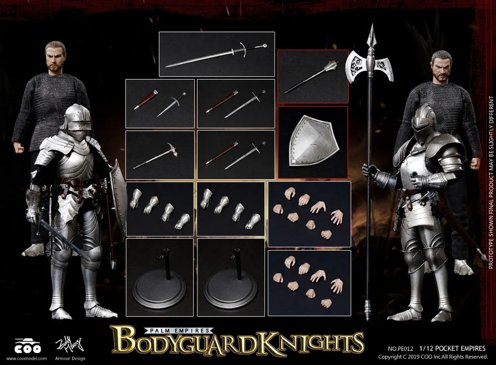 COOMODEL 1/12 Empire in the Palm PE010 Imperial Knight & PE011 Gothic Heavy Knight 6" Action Figures In Stock