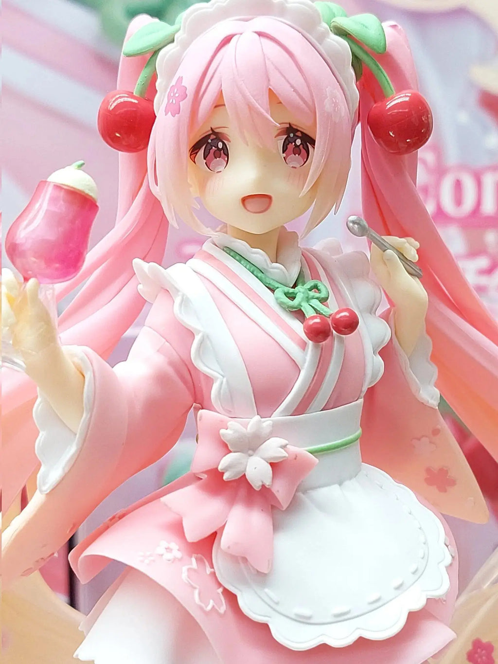 Оригинална фигурка на Taito Hatsune Miku Coreful Sakura Wafuu Kissa, версия 1, аниме, модел, колекционерска играчка, Kawaii, подарък