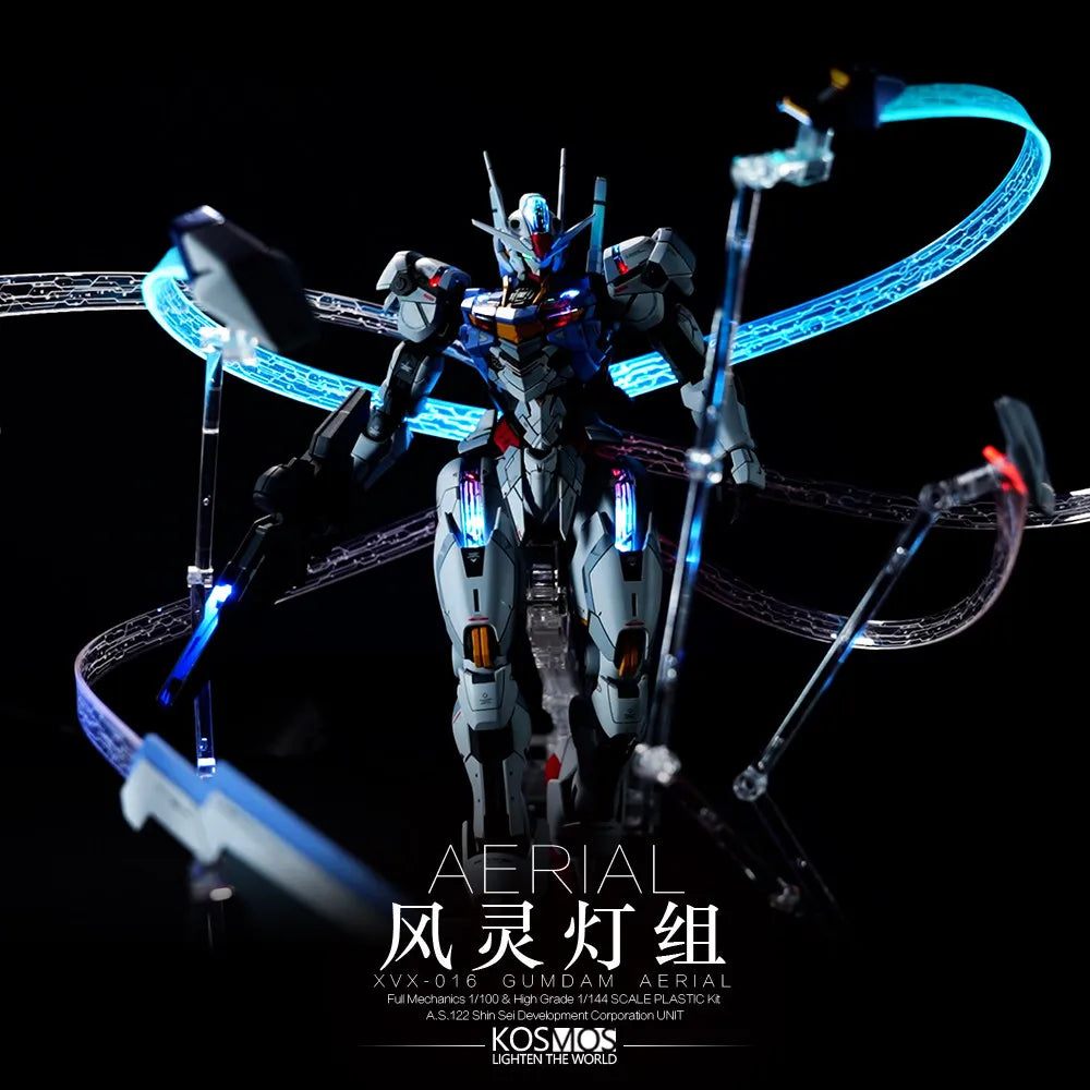 In Stock KOSMOS Light World FM 1/100 Aerial Gundam Funnel RGB Led Matrix Magic Light Set Action Toy Figure Gift