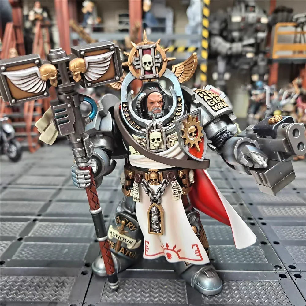 【MT】JOYTOY Warhammer 40K Gray Knight Master Voldas Anime Series Military Model Toys 1/18 Action Figures