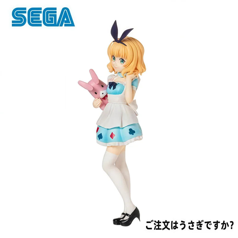 In Stock 100% Original SEGA Is The Order A Rabbit Kirima Syaro Action Figure Model Doll Brand New Boxed  Animation Peripherals