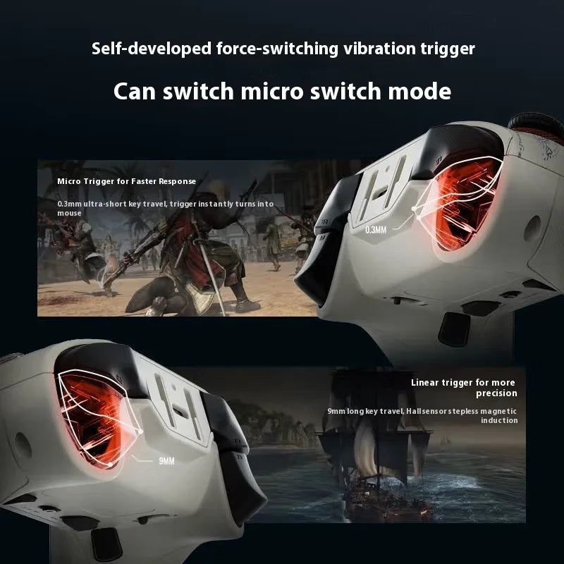 Flydigi Vader4 Pro Black Flag Joint Wireless Game Controller Adjustable Damping Joysticks Gamepads for PC/Switch1/2 IOS Android