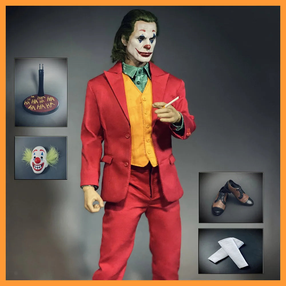 XT001 1/6 Male Figure Joaquin Phoenix Joker Full Set Moveable Action Figure Head Sculpture Hair Transplant Model Gift For Fans