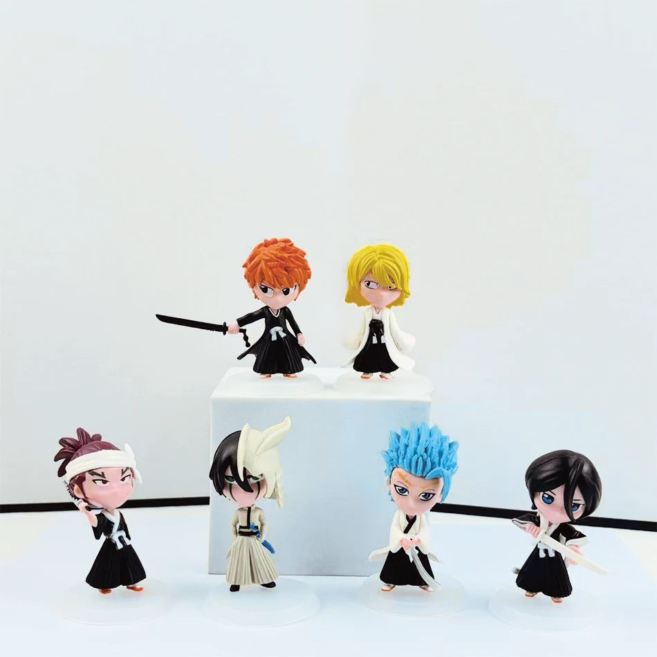 Wholesale BLEACH Action Figure Cool Cute Anime Figure Toy Doll Model Desk Decoration For Kid Birthday Gifts Q Version Figurine P