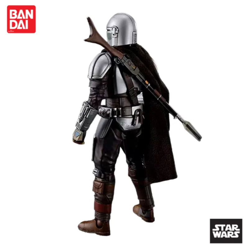 In Stock Original 100% Genuine Bandai Star Wars Mandalorian A Anime Merchandise Action Figure Figurine Ornaments Holiday Gifts