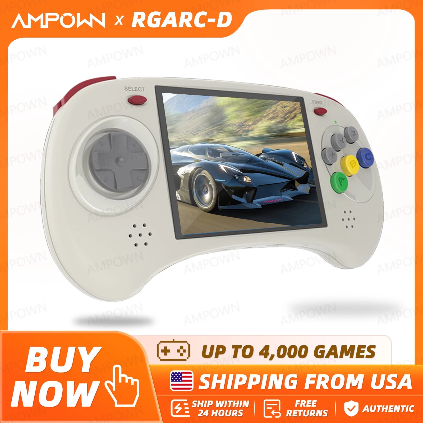 Anbernic RG ARC-D Handheld-Spielkonsole 4'' IPS-Touchscreen Android Linux Dual System RGARC-D Retro tragbare Videospielkonsole