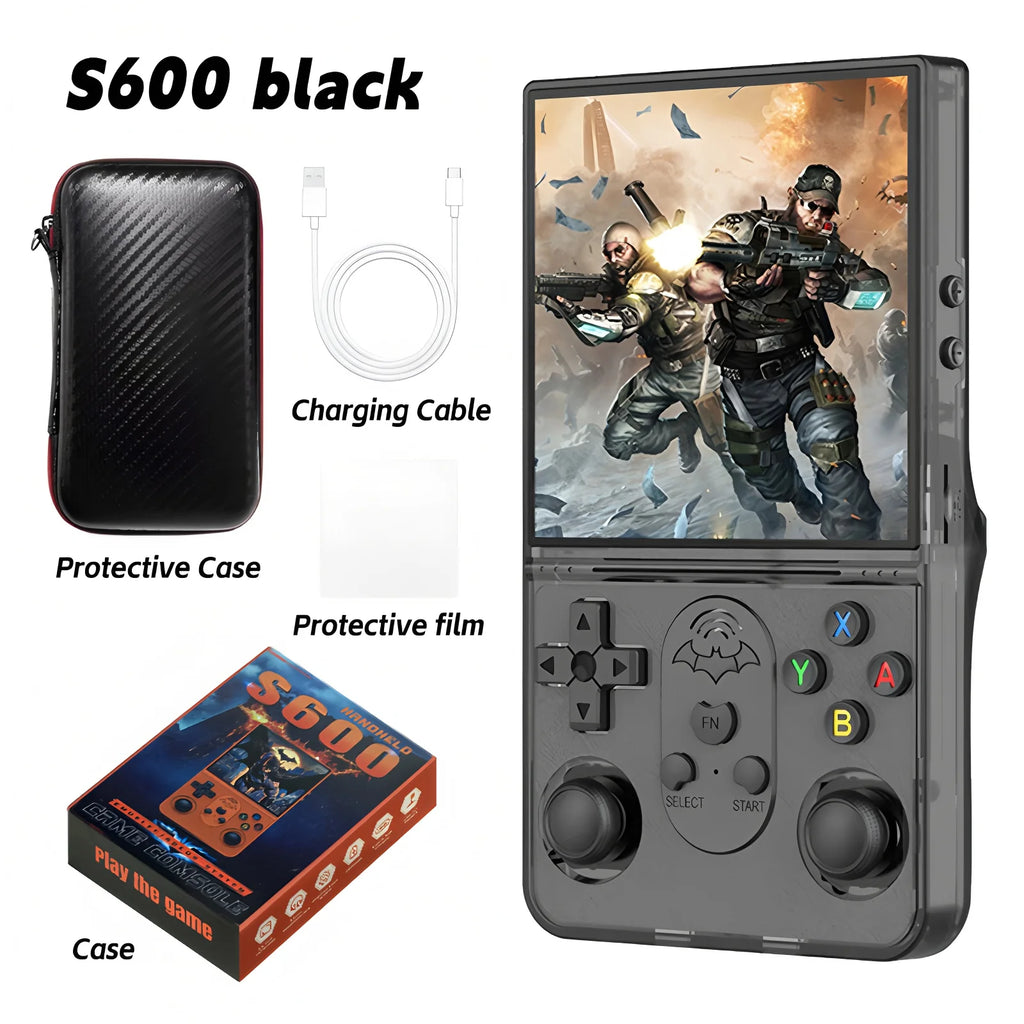 Open Source S600 Retro Handheld Video Game Console  Linux System 4.0 Inch IPS Screen Portable Game Player 18000+ Games Gift