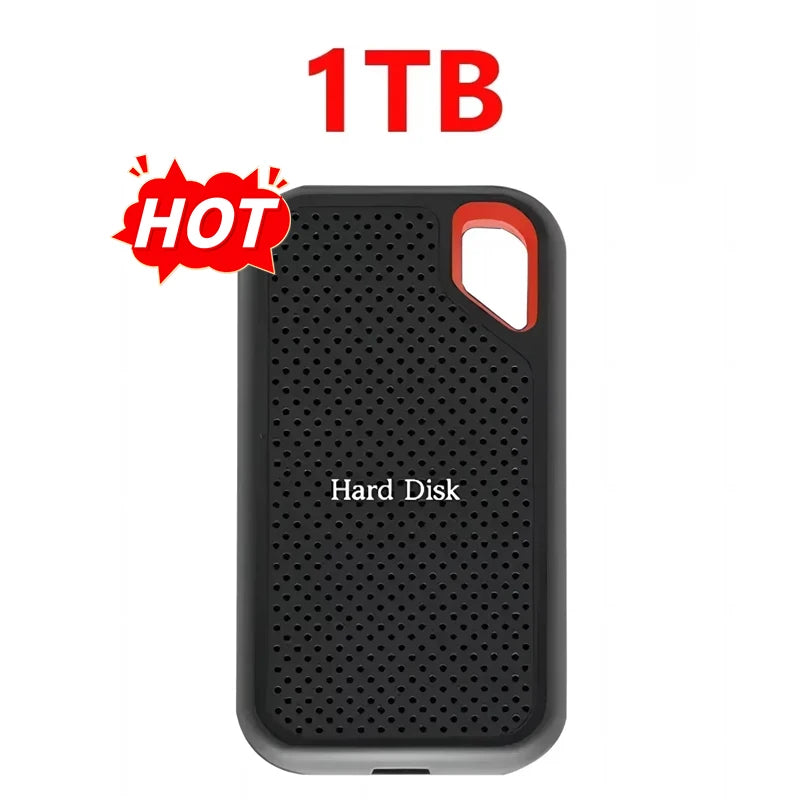 High-speed External Hard Drive 1TB Portable SSD 4TB External Solid State Drive USB 3.1 Hard Disk 128TB Storage for PC/Mac/Phone