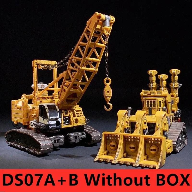 Devil Saviour Devastator DS01-08 The Ultimate Deformation Robot Toy with Mixer Car and Grab Bucket Action Figure Troublemaker