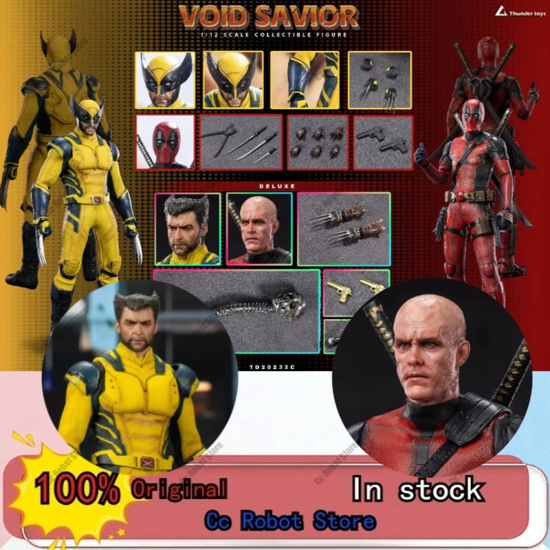 [In Stock] 1/12 Thunder Original Toys Void Saviour TD20232 Deadpool Wolverine, 6-Inch Complete Set, Action Figure Toy