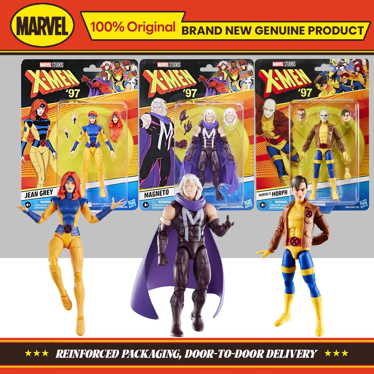 In Stock Hasbro Marvel Legends Series X-Men '97 Marvel's Morph & Magneto &Jean Grey 15cm Action Figure Original Toys Model Gifts