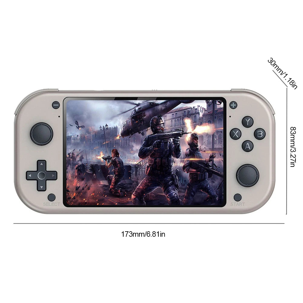 M17 Retro Game Handheld-Spielekonsole 4,3-Zoll-LCD-Bildschirm Emuelec-System Tragbarer Videospiel-Player Eingebautes Spiel 25 Emulatoren