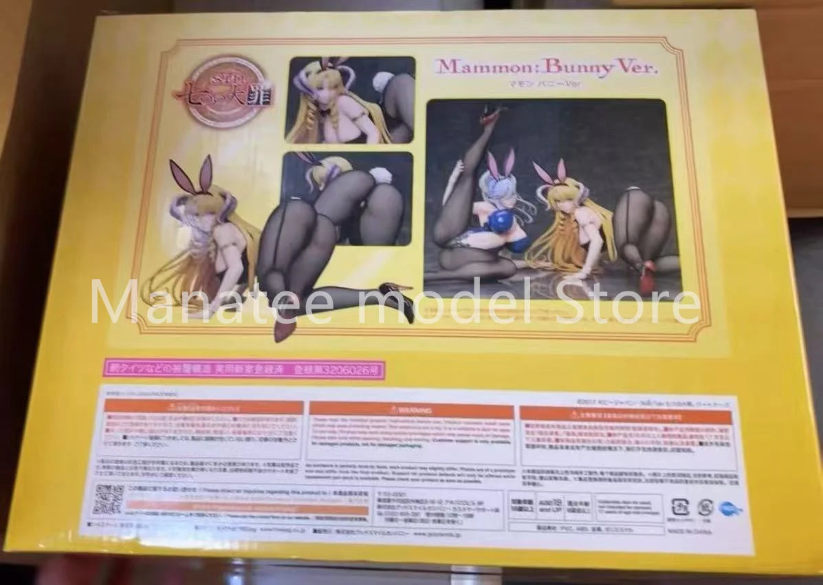FREEing Original The 7 Deadly Sins Mammon: Bunny Ver. 1/4 PVC Action Figure Anime Model Toys Collection Doll Gift