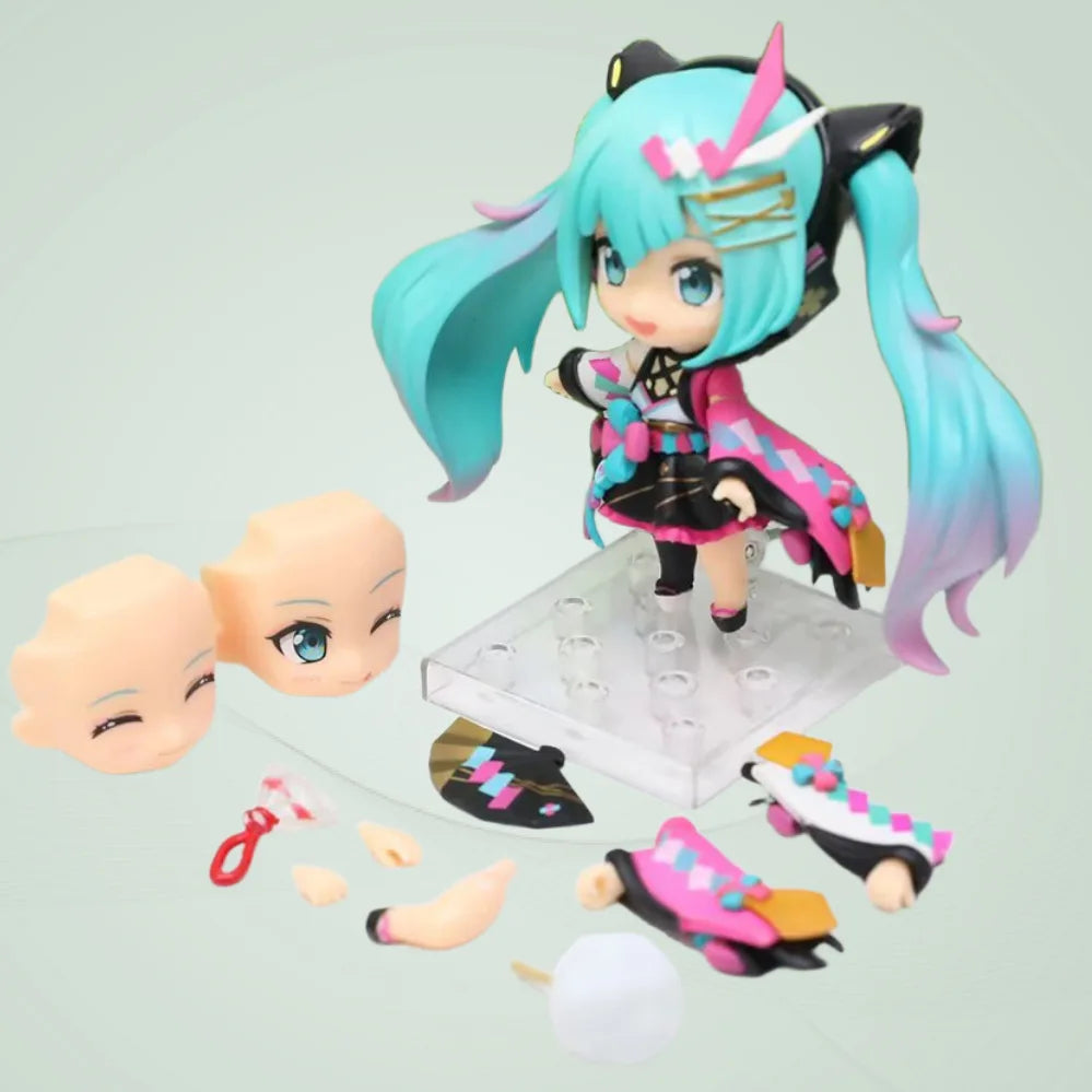 Q Edition 2020 Magic Hatsune Miku Handmade Decoration Summer Chuyin Movable Animation Handmade Model gift