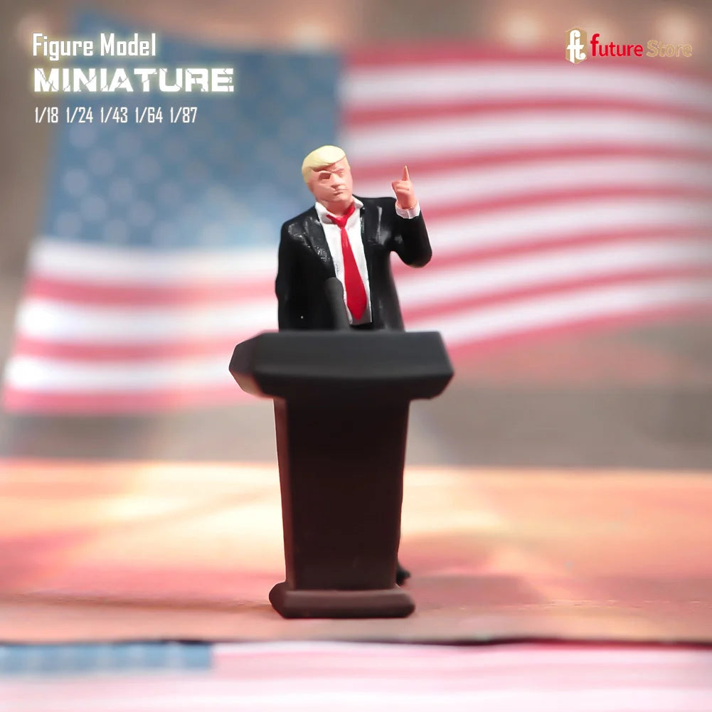 In Stock 1/87 1/64 1/43 1/24 1/18 Male President Bodyguard Miniature Figure Mini Diorama Resin Model Street Scene Prop Toy