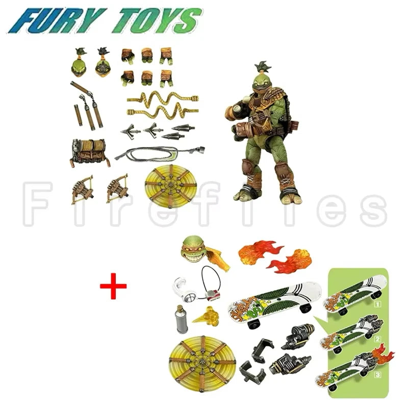 1/12 5inches Fury Toys Action Figure Wave 3 Rage Samurai Force Summer Anime Model