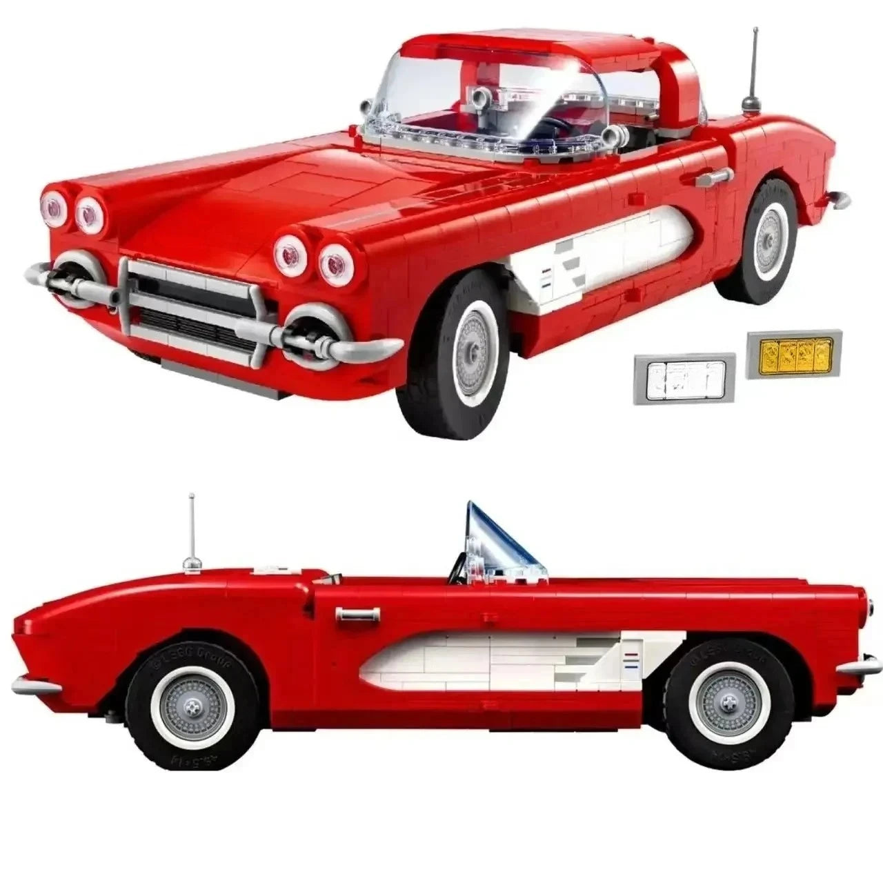 Red Convertible sports car 10321 Building Blocks Sets Suitable For Christmas Gifts Compatible With Legoed Particles
