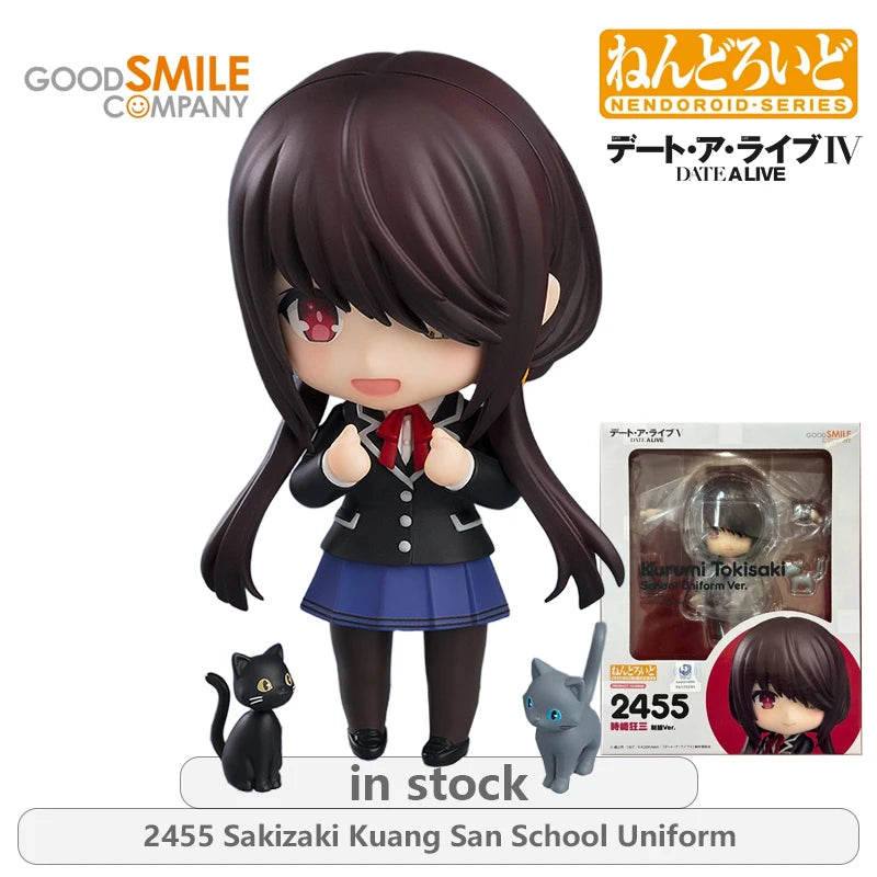 GSC Original NENDOROID.SERIES DATE A LIVE Series 466 Hours, Sakazaki Kuang San Anime Action Figure Model Toys Gifts Fo Boys