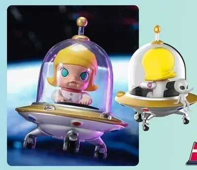 POP MART Molly Car Car Series Mystery Action Figure Anime PVC 100% Original Collectible Desktop Ornament Doll Toy