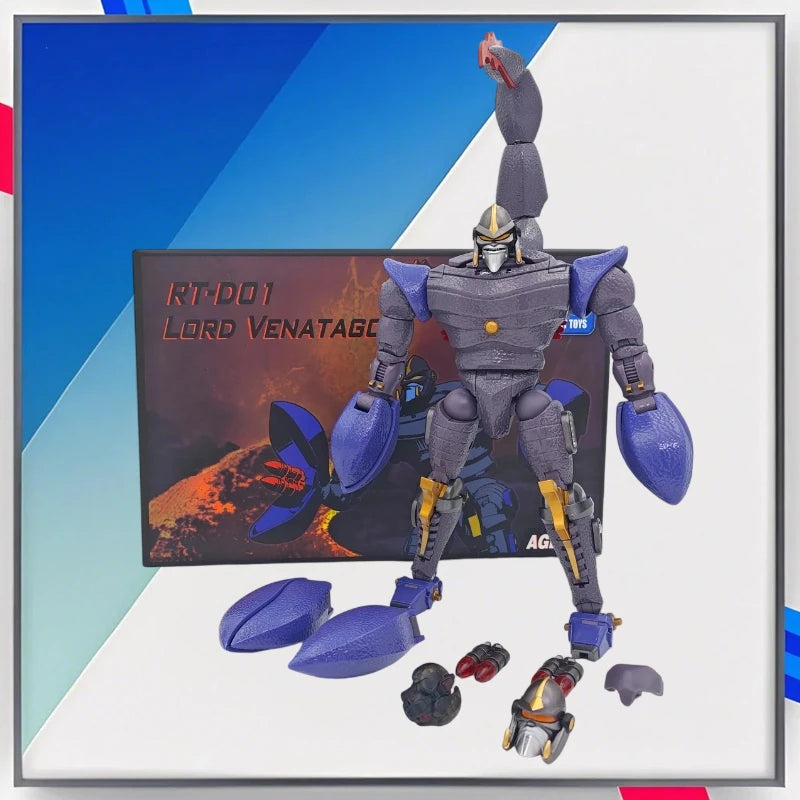 [In Stock] Robot Toys Transformation RT-D01 Lord Venatagon 16.2 Cm Beast Wars Mini Pocket Action Figure