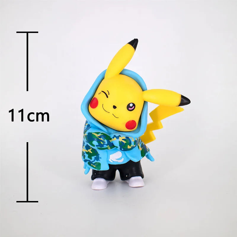 Pokemon Pikachu Psyduck Doll Anime Action Figure Cute Toy Car Desk Q Figural Merchandise Decoration Model Children Birthday Gift