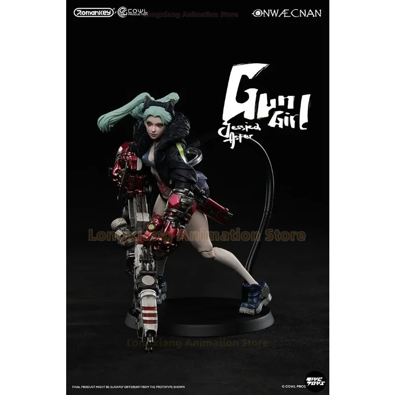 24-hour Shipping Romankey X COWL Reprint1/12Gun Girl Jessica Action Figure 6'' Female Soldier Figurine FullSet Collectible Model
