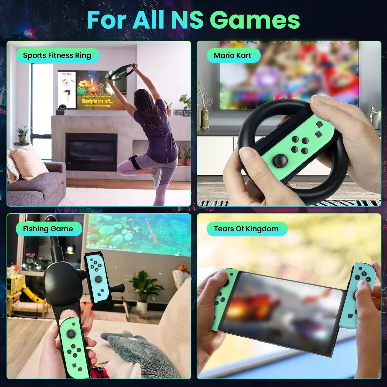 For Joy Pad Joycons For Nintendo Switch Joystick Mini Gamepad Controller Wireless Game Console Joypad Turbo Wake Up Function