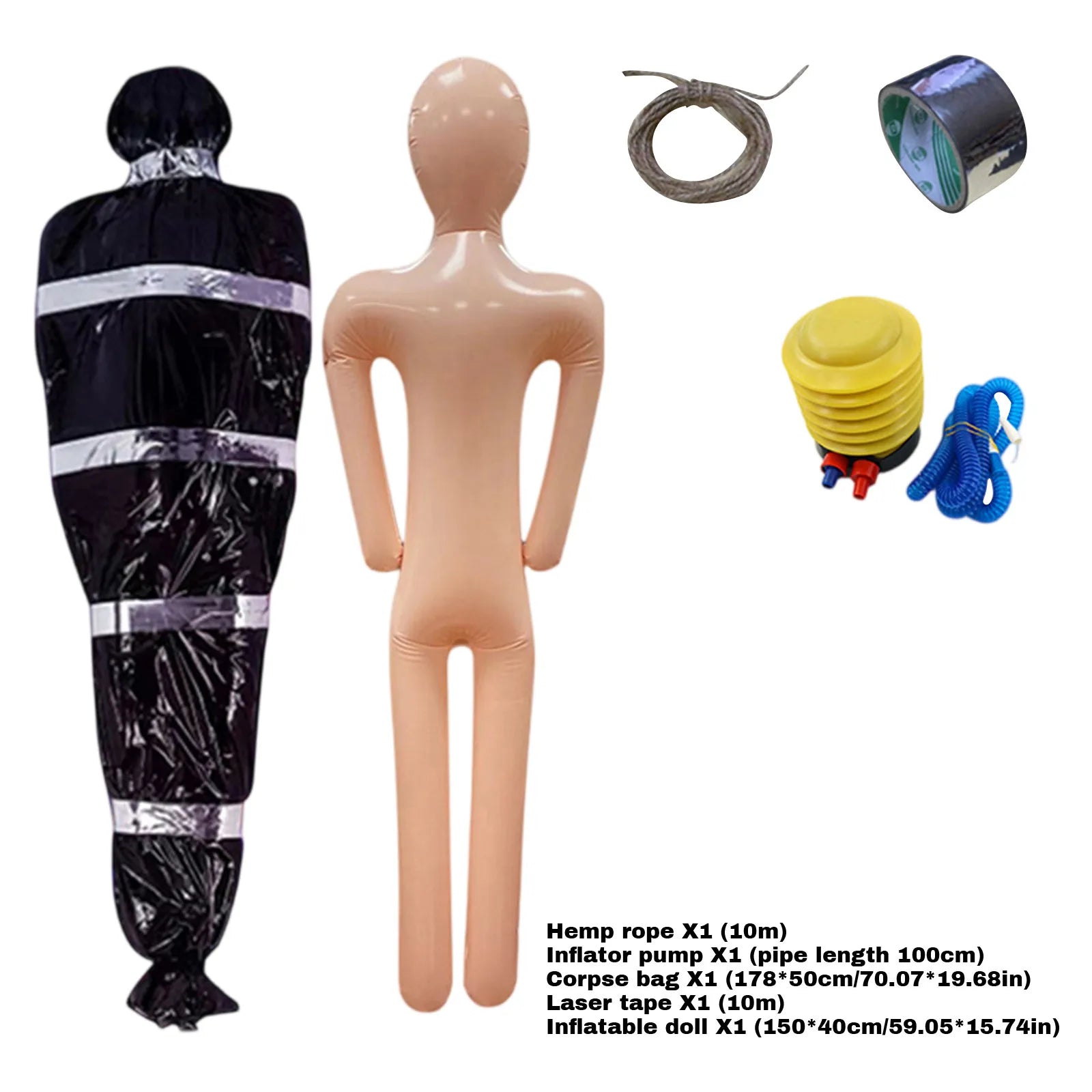 Halloween Fake Corpse Simulation Horror Prop Haunted House Atmosphere Decoration Garden Yard Halloween Party Decoration