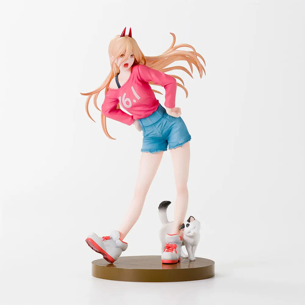 15CM Аниме CHAINSAW MAN Фигура POWER Седнало положение Аниме Модел Играчки Подаръци Колекция Декорация Орнаменти PVC