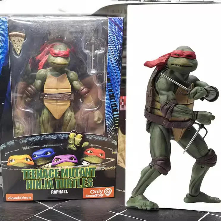 Ninja Turtle Anime-Actionfigur Neca 1990 Filmversion Limitierte Auflage, PVC-Zustand, zum Jubiläum präsentiert