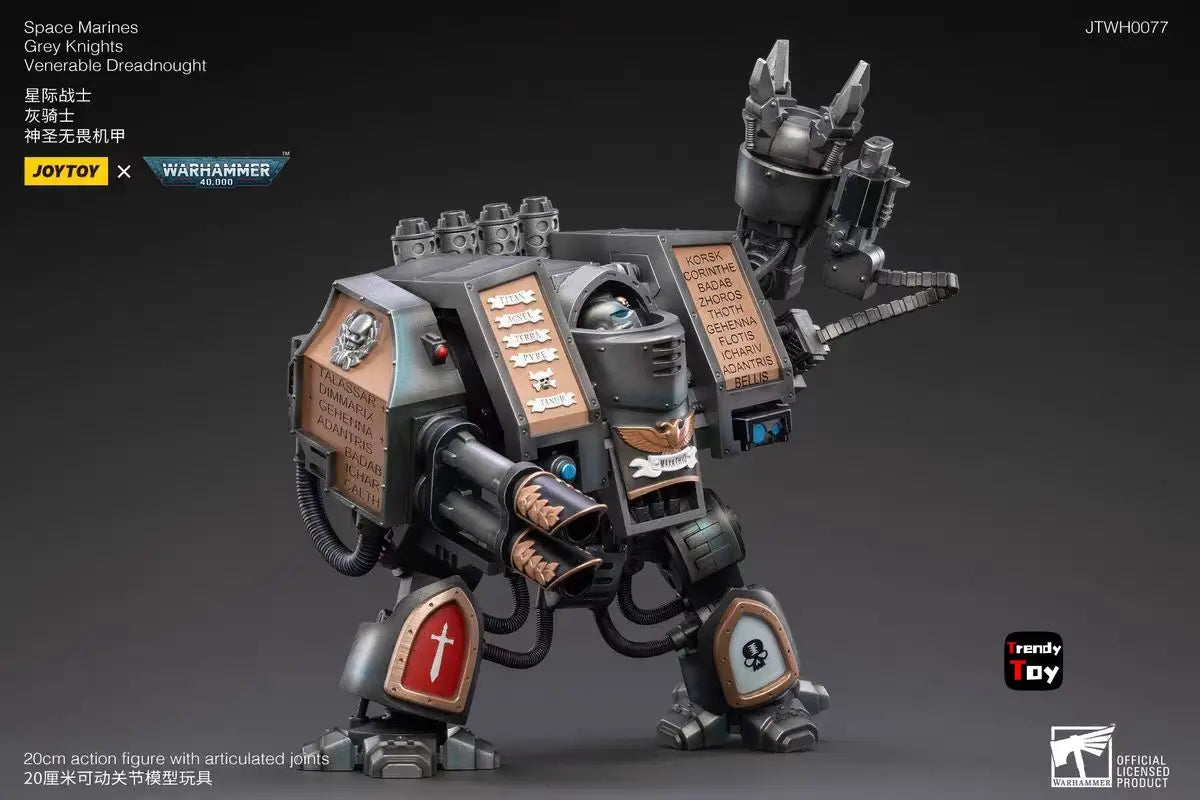【JOYTOY】Warhammer 40K JTWH0077 Space Marines  Grey Knights Venerable Dreadnought 1/18 Action Figure Toys