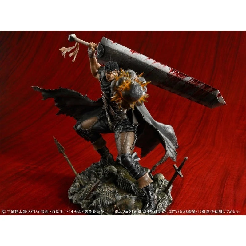Berserk Guts  Black Swordsman 100% Original genuine 265mm PVC Action Anime Figure Model Toys Figure Collection Doll Gift