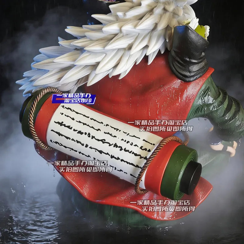 HY Studio Naruto Jiraiya “Ice” Version Statue with Magnetic Swappable Headsets, 16cm Anime Figure Collectible Model