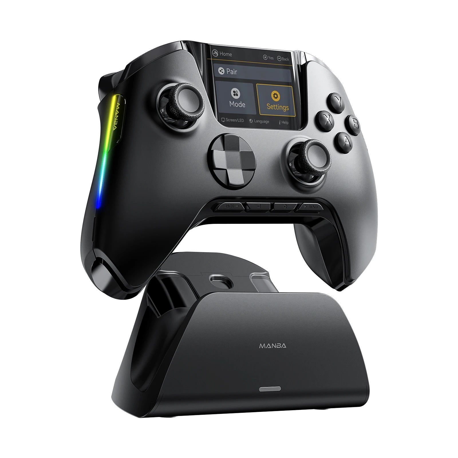Manbaone 50 Smart Wireless Gamepad Pc Bluetooth Joystick Controller Joystick 2 Inch Screen Steam Mobile Game controller