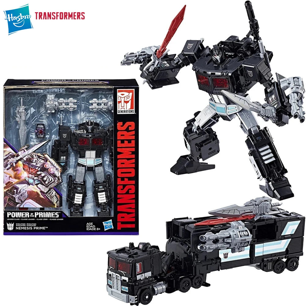 [In-Stock] Hasbro Transformers Power of the Primes Nemesis Prime 22.8cm Leader Class Collectible Action Robot Figure Model Toys