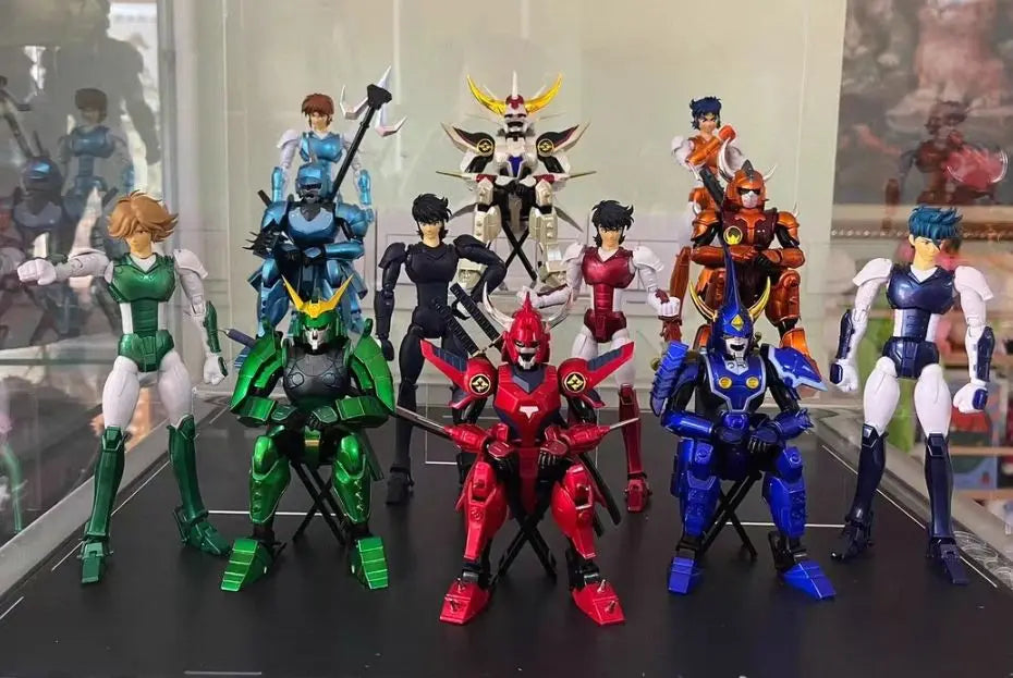 Original in Stock Sentinel Yoroiden Samurai Troopers Ronin Blaze Flame God Anime Figure Collection Model Dolls Action Figure
