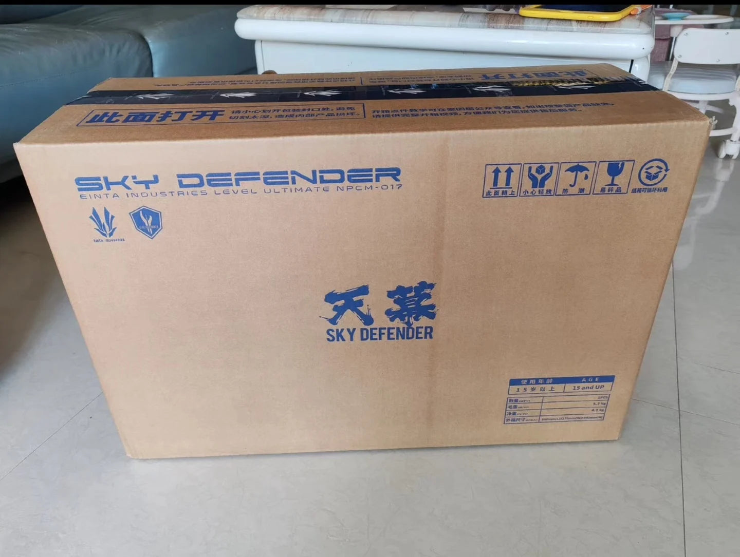 In Stock EINTA INDUSTRIES SKY DEFENDER Level-Ultimate NPCM-017 Assembling Model Mecha Model Pvc Toys Oversize 1/72