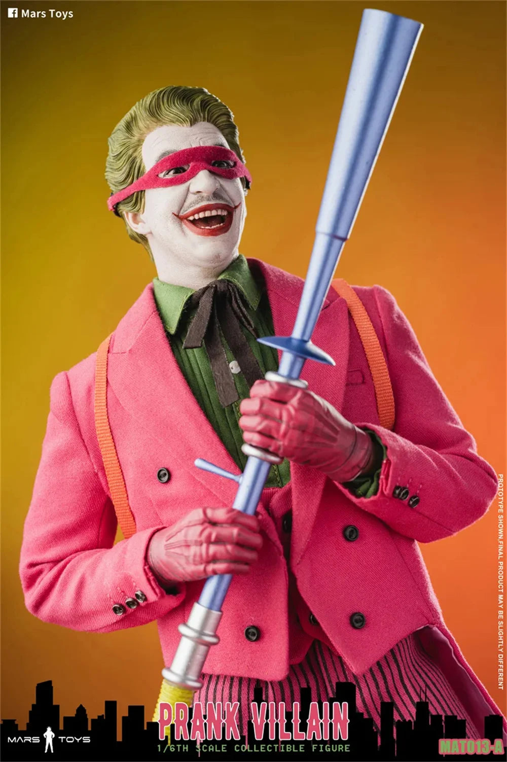 In Stock Mars Toys MAT013 1/6 Scale Prank Villain Pink Clown 1966 Male Solider Full Set for 12'' Action Figure Model Toys