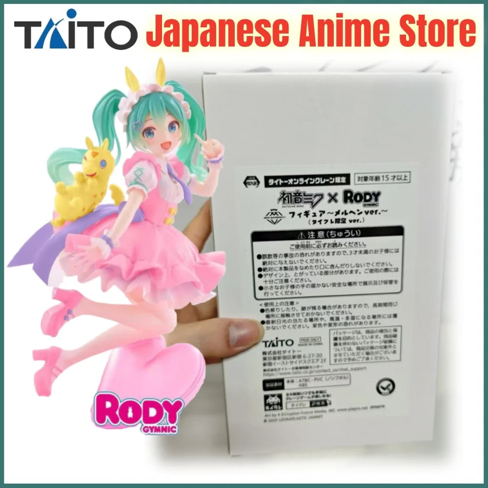 Original TAITO Hatsune Miku Anime Miku Rody Anime Figure Action Figurine Model Figuarts Collector Toys Collection Decoration