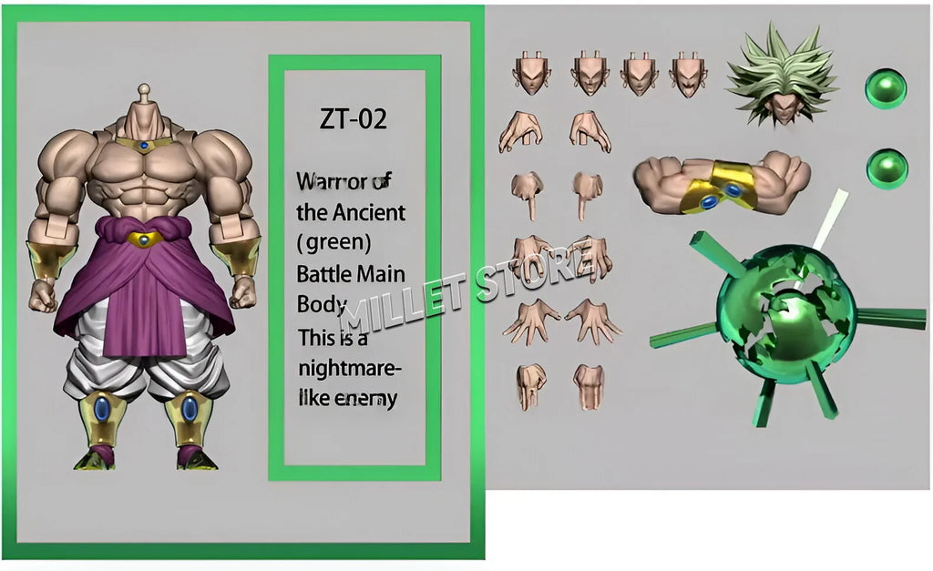 Pre-sale New ZT Studio Broly Dragon Ball Z ZT01 ZT02 ZT03 MP SHF Broly Anime Figurine Super Saiyan Figure TOYS GIFTS