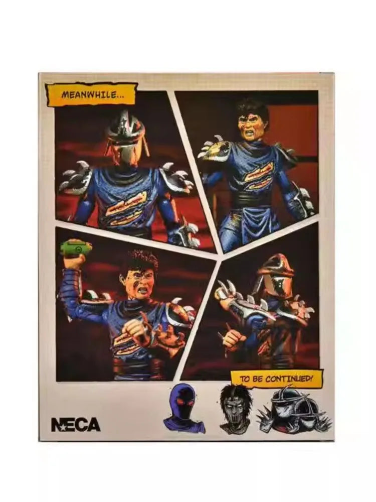 NECA 54289 Toys Teenage Mutant Ninja Turtles Mirage Comics Action Figure Battle Damaged Shredder 18 cm Original Doll Model Gift